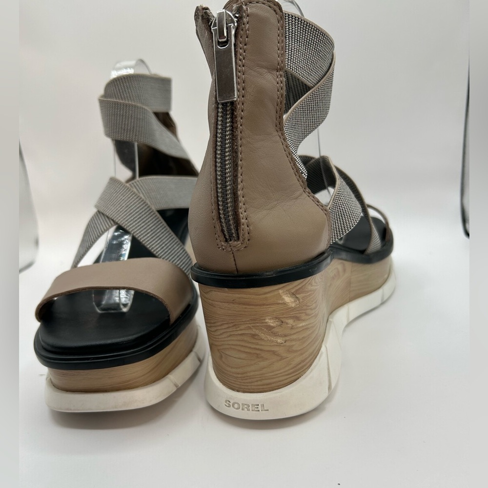 Sorel Women's Platform Sandals - Gray and Tan lowest price - Picture 7 of 15